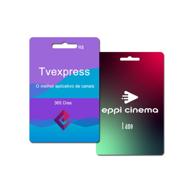 Gift Card TVExpress e EPP Cinema Recarga de 1 Ano